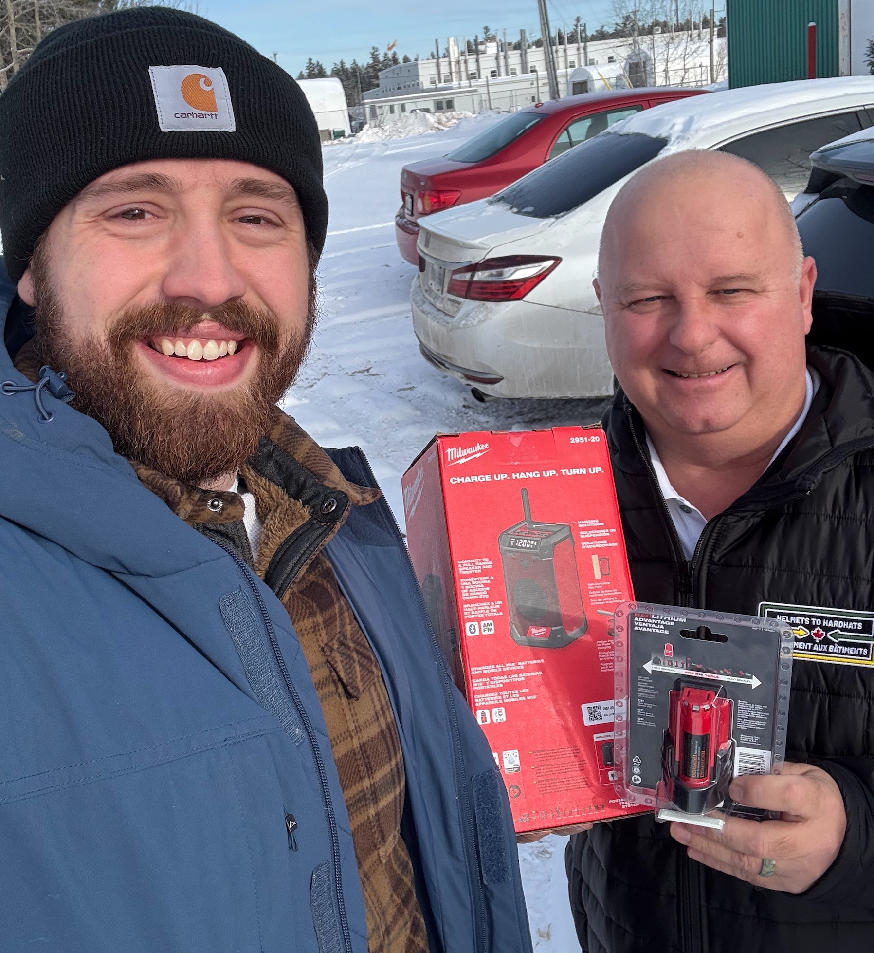 Austin Flagler, winner of the Milwaukee Tool Draw