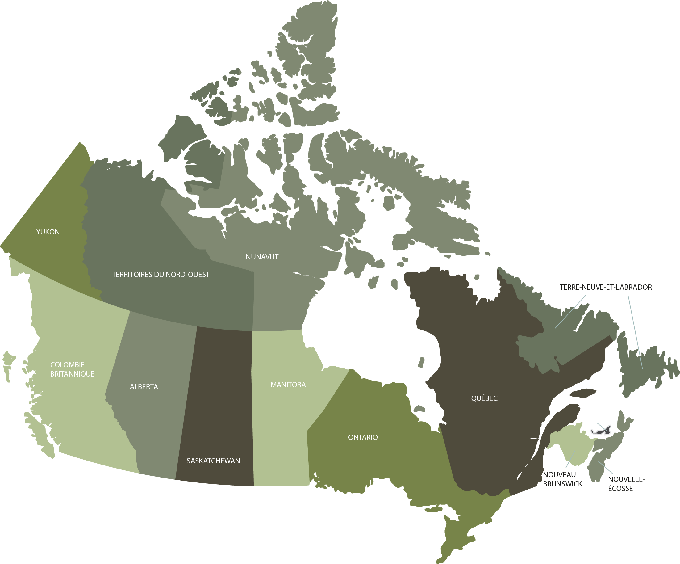 H2H Canada Inclusive Map